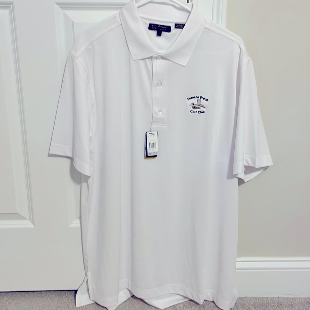NWT - Monterey Club - White Golf Polo - Large